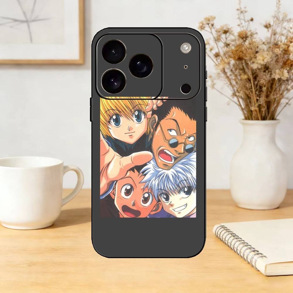 Gon & Killua Hunter X Hunter Phone Case For iPhone 17,16,15,14,13,12,11 Plus,Pro,Max,Mini Silicone black Soft Cover