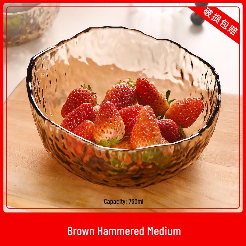2024 Luxury Glass Fruit Plate for Living Room Coffee Table - Ideal for Snacks and Dried Fruits