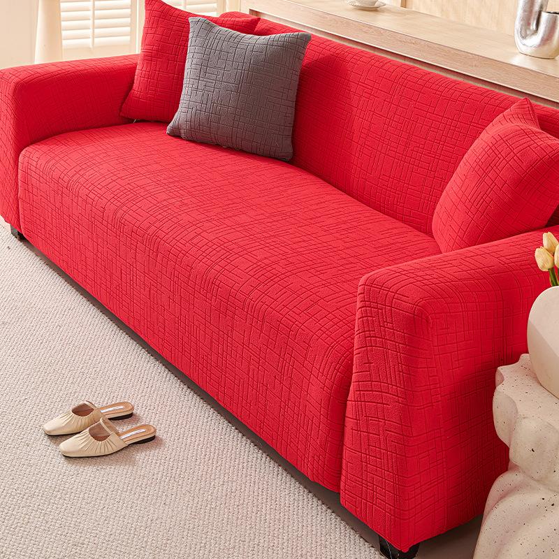 Winter All inclusive Universal Cover Thickened Sofa Protective Cover New Simple Anti Cat Scratch Autumn and Winter Plush Leather Sofa Cover 90-140cm