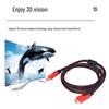 Red & Black HDMI Cable with Double Magnetic Ring - 1.5, 3, 10m Lengths - Version 1.4 High-Definition Video Cable