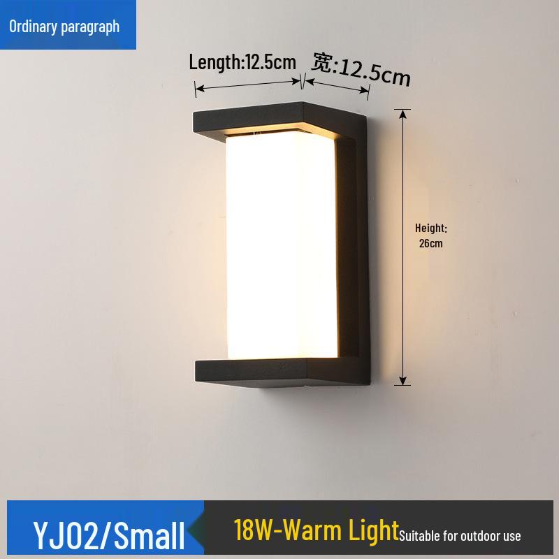 Waterproof LED Motion Sensor Wall Light for Outdoor Hotel, Garden, Villa, Balcony, Courtyard