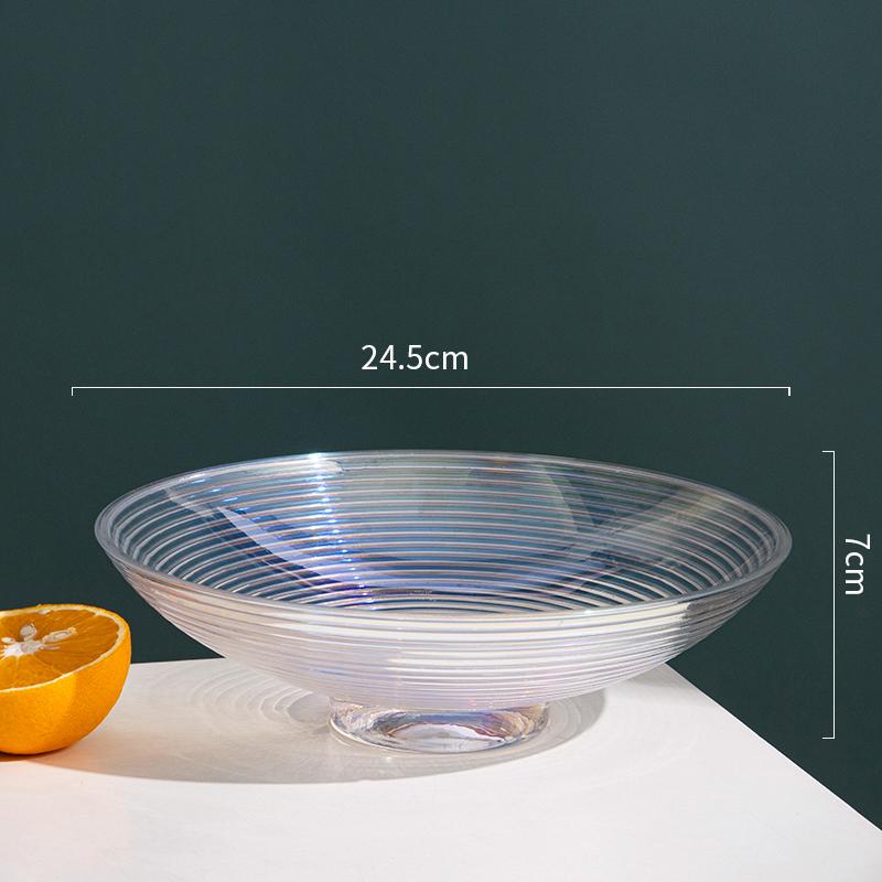 

Стеклянная фруктовая тарелка на высоких ножках Прозрачная стеклянная тарелка Поднос для закусок Блюда Десертная миска Форма для торта Миска для фруктового салата Декоративные тарелки