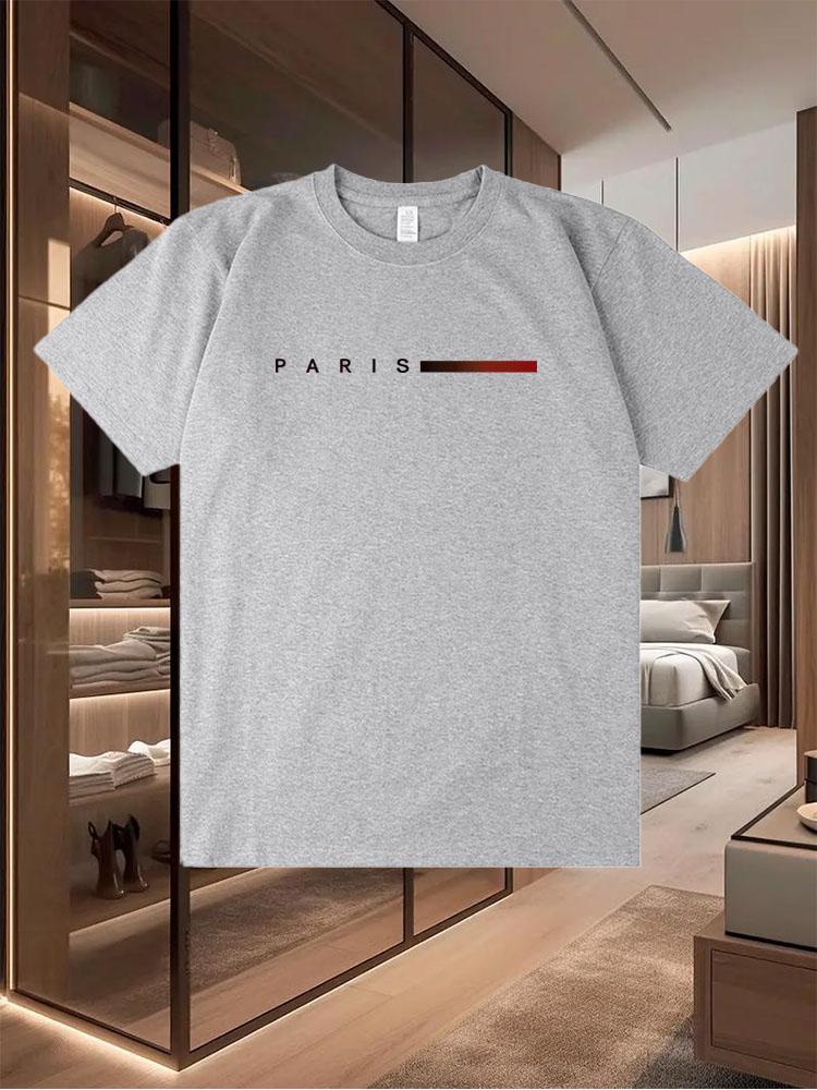 100% Pure Cotton 2025 Men's Casual T - Shirts Trendy in Summer