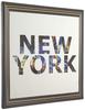 Typography New York Art 57cm x Made in Stylish Interior Living Fabric Panel, 57cm, Large, Japan, Poster, Decor, Room, Cityscape, Art, Fashion, Panel,