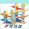 Fun Six Floor Glider Track Set Children Puzzle Toy For Kids With Sliding Car Design For Educational Play
