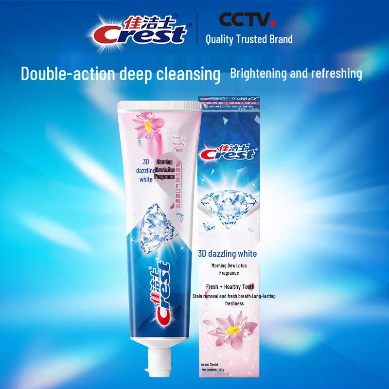 Crest 3D White Morning Dew Lotus Toothpaste (2-Pack)