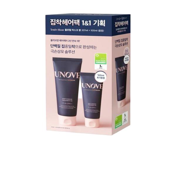 Unove (oy1) Coffret spécial EX Hair Pack Traitement des dommages profonds (207 ml + 100 ml) 1 paquet / (Ltd.)
