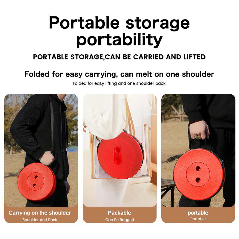 Folding Stool Foldable Round Telescopic Stool Portable Telescopic Stool Suitable For Camping Fishing Home Bedroom Living Room