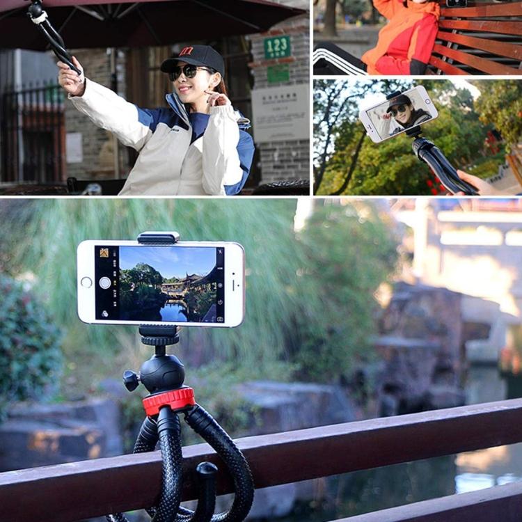 MZ305 Mini Octopus Flexible Tripod Holder with Ball Head for SLR Cameras, DJI / Insta360 / GoPro and Other Action Camera, Cellphone, Size:30cmx5cm