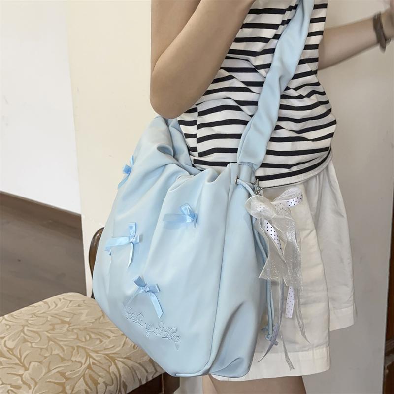 Tote Bag Handbag Bow Shoulder Bag Large Capacity Women Crossbody Bag