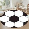 Football Round Floor Mat Perfect for Decorate room Outdoor Foyer Balcony Antislip Round Carpet Decorate Offices