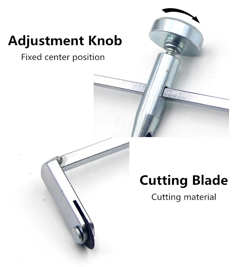 Drywall Circle Cutter Tool Adjustable Circle Hole Cutter Dustbowl Plasterboard Cutter Spiral Hole Cutter Drywall Cutting Tool