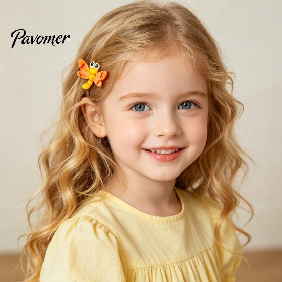 Small Ladybug Bee Hair Accessories 10Pcs Mini Insect Clips for Girls, Cartoon Ladybug/Dragonfly Clips, Toddler Styling Tools Non-Slip Barrettes