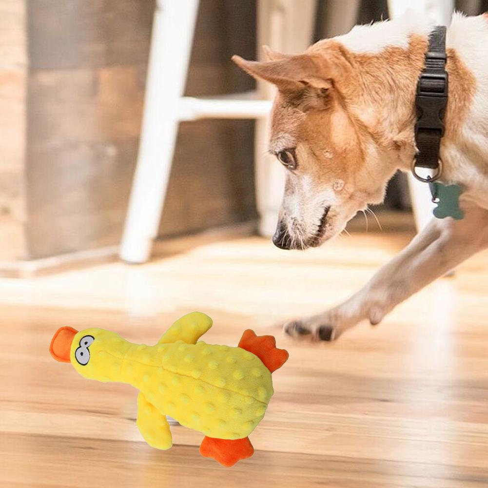 Cute Plush Duck Sound Toy Stuffed Squeaky Animal Squeak Dog Toy Cleaning Tooth Dog Chew Rope Toys Pet Dog Accessories Toys