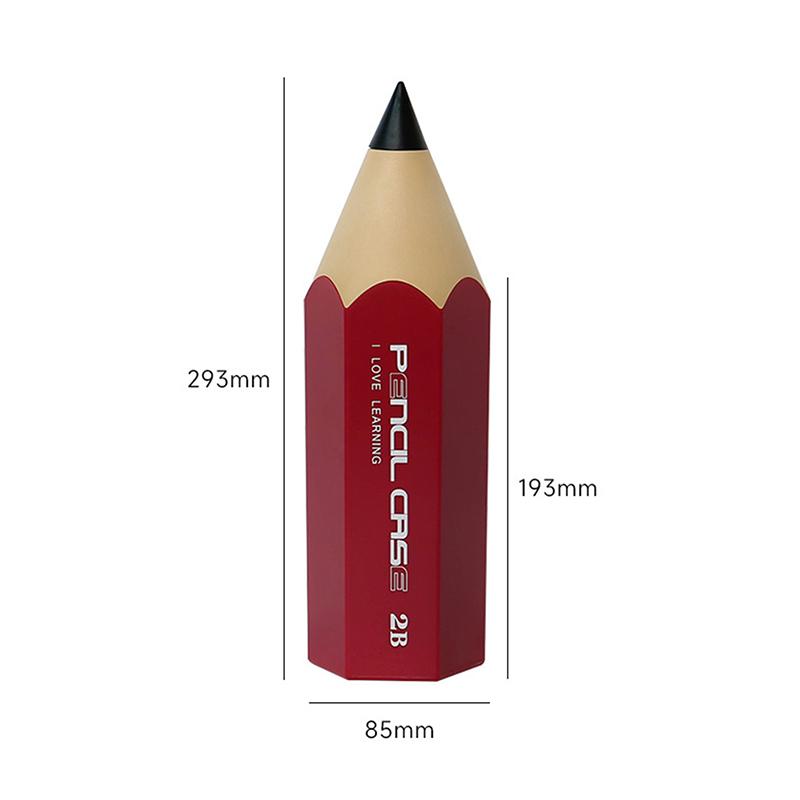 Suporte para caneta em formato de lápis, criativo, para mesa, com capa, à prova de poeira, para armazenamento de artigos de papelaria, caixa para caneta, balde de armazenamento, porta-pincel de maquiagem