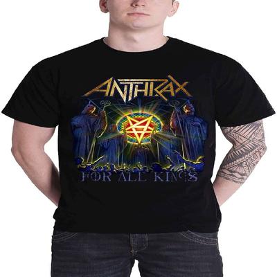 Anthrax All Kings Cover Band Logo New Official Mens Black T Shirt
