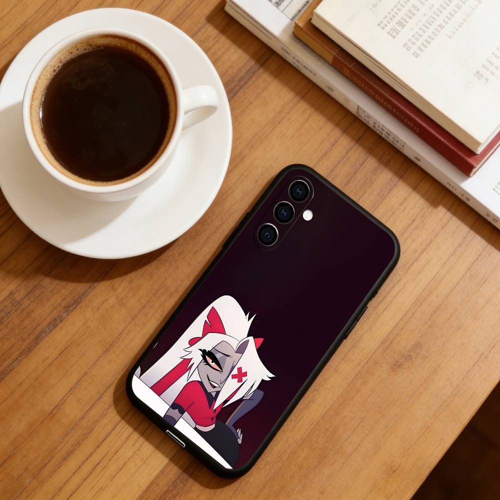 Hazbin Hotel Vaggie Phone Case For Samsung Galaxy A73,A72,A71,A70,A53,A52,A51,Others Soft Black Cover