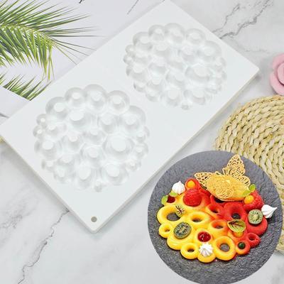 New 2 Round Bubble Mousse Mold DIY Chocolate Baking Tool Decorative Cake Silicone Mold Kitchen Accessories