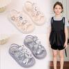Children's Sandals Summer New Princess Shoes Soft-soled Beach Sandals Medium and Large Children Children Non-slip Sandals Girls