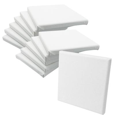 Set of 12 15cm X 15cm Mini Canvas Boards for and Acrylic Square Artwork Oil, Watercolor, Paintings,