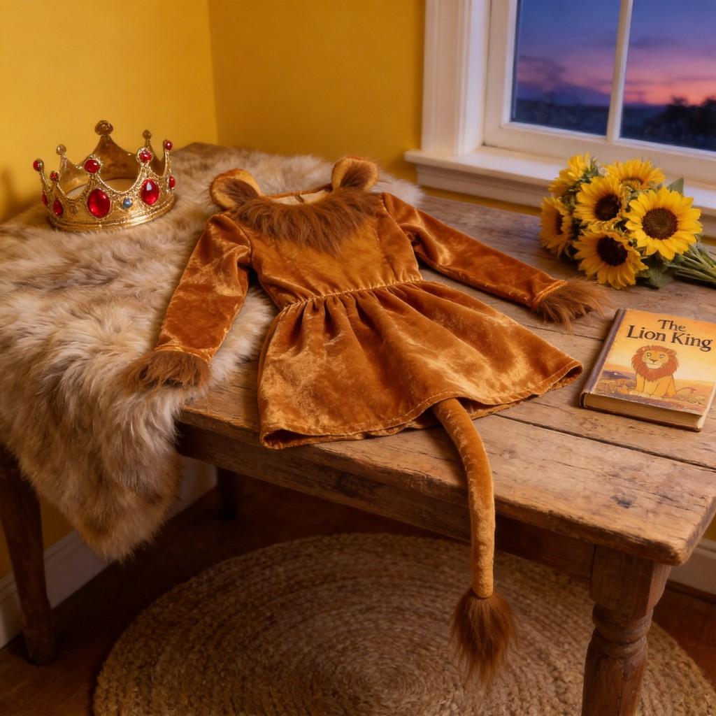 Halloween Lion King Cosplay Costume For Kids With Polyester Fabric For Childrens Stage Performance