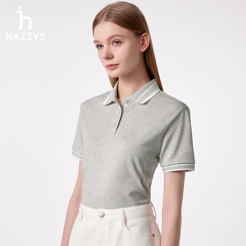 HAZZYS Women's Summer 2025 PHIZ Colorblock Polo Shirt