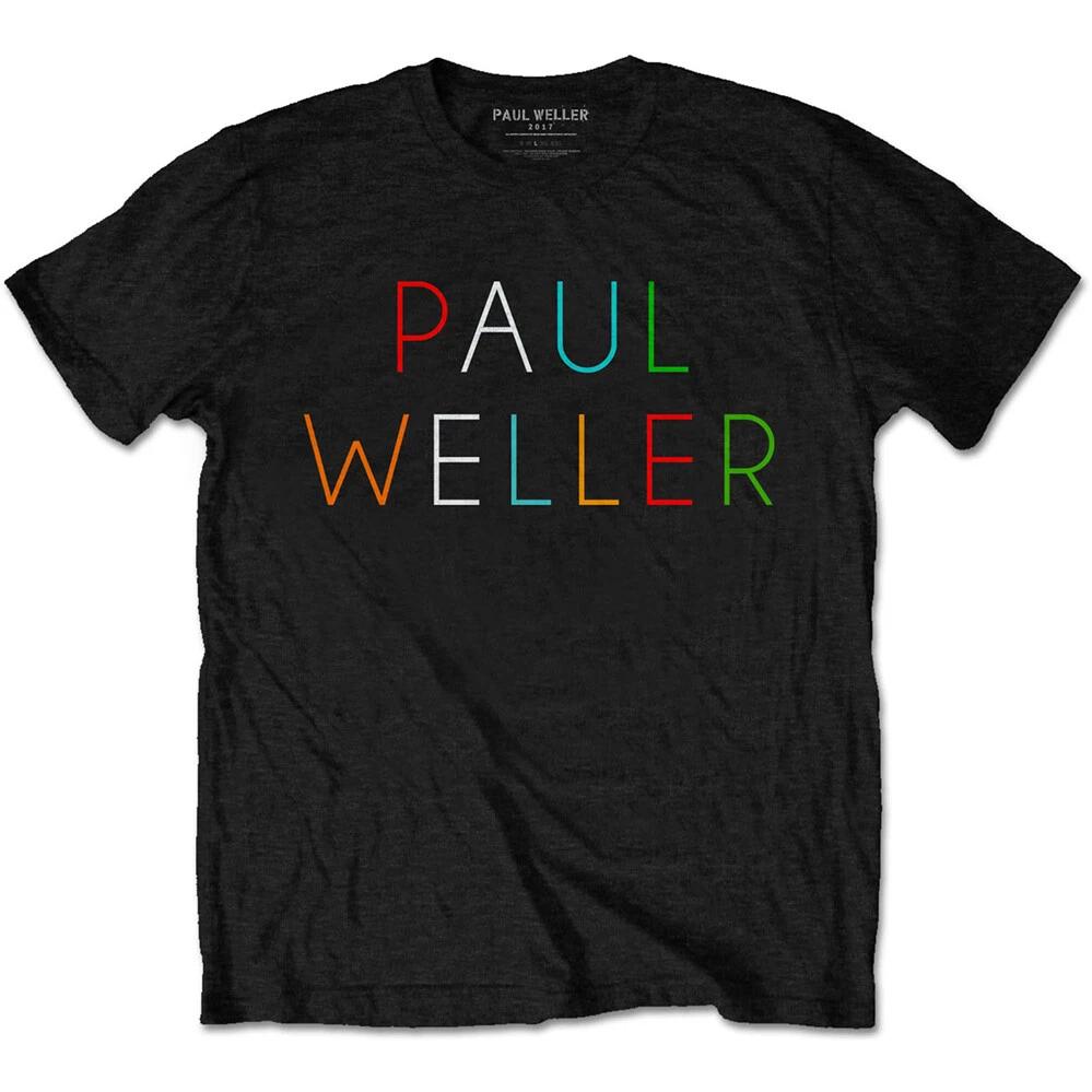 Paul Weller - Multicolour Logo - Black T-shirt L