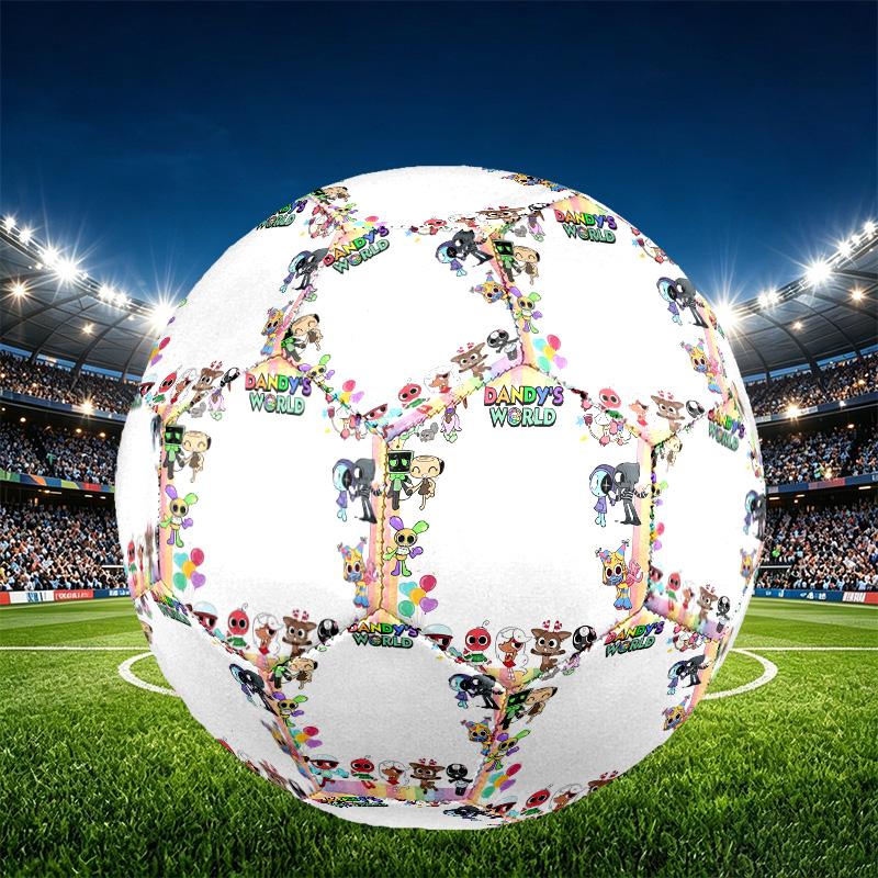 Dandy's World Print Size 5 Soccer Ball, PU Wear Resistant Football for Match Training and Daily Practice, Birthday Gift for Soccer Fans