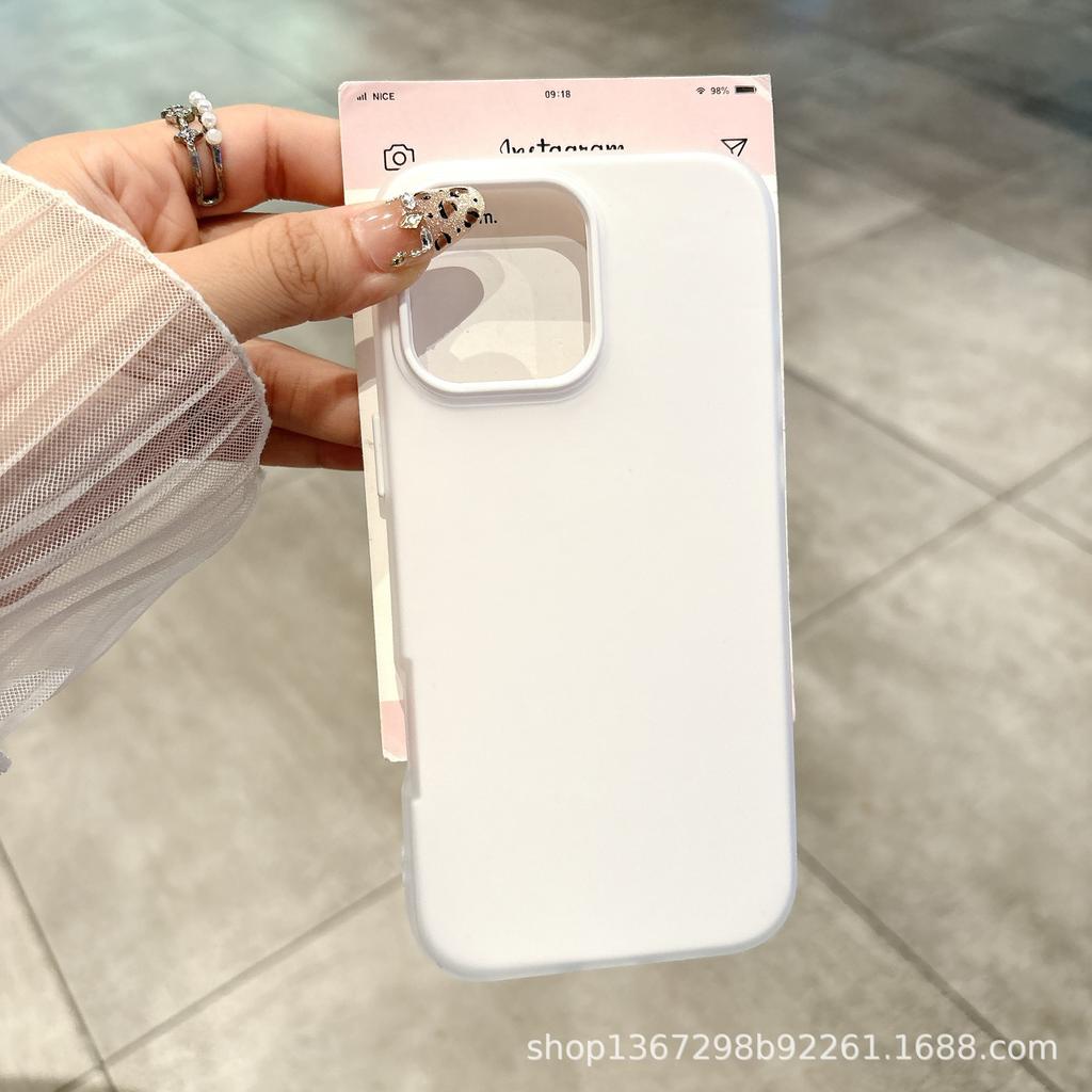 Candy Macaron Jelly Apple 17/16promax Mobile Phone Case iPhone15 Skin Sense 14 Frosted Air Case
