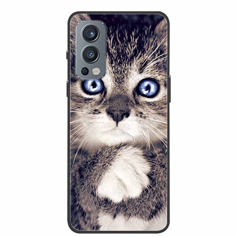 Black Silicone Case For OnePlus Nord 2 5G Phone Case Cover Soft Funda For One Plus OnePlus Nord 2 Back Cover Case 1+Nord 2 Nord2