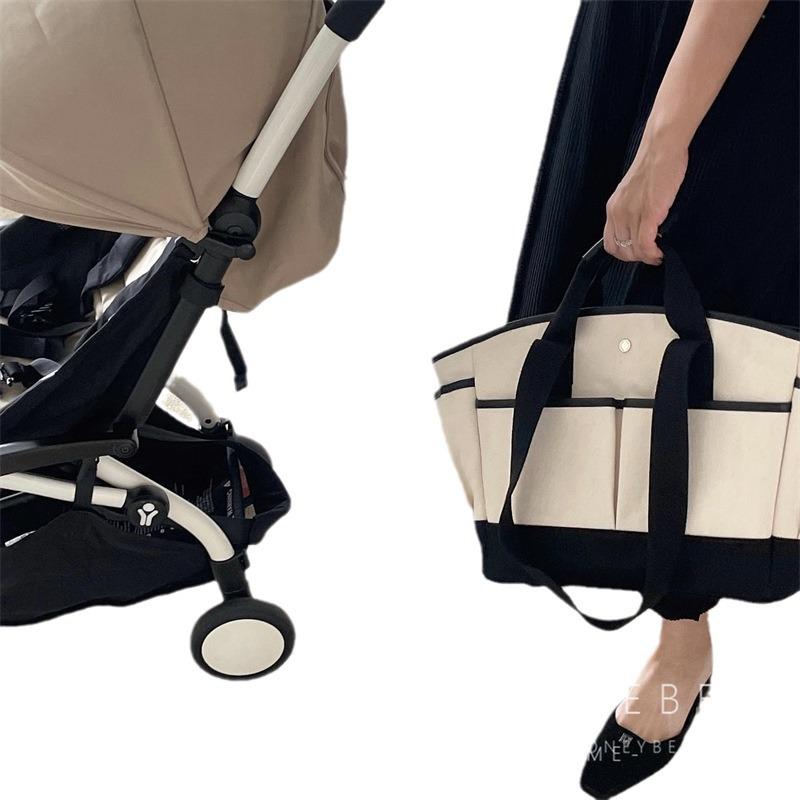 Versatile Korean Crossbody Mummy Bag - Large Capacity, Lightweight Canvas for Mom & Baby