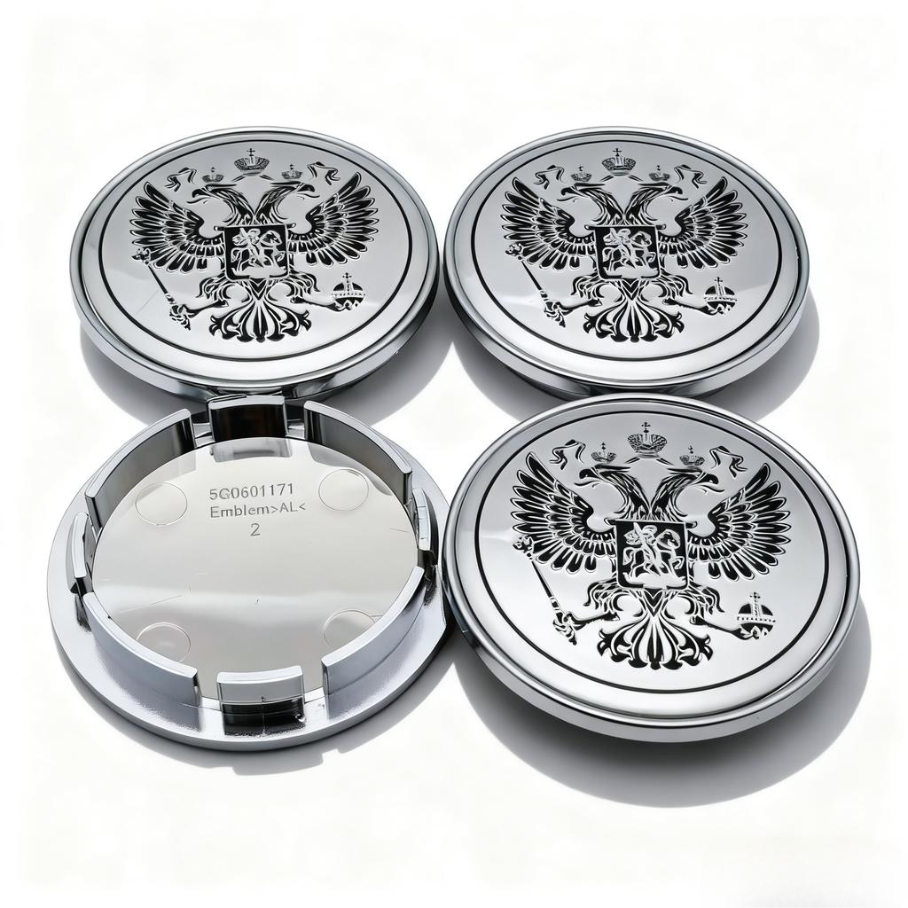4pcs Russian Coat of Arms Logo Emblem Car Wheel Center Caps 65MM Clips 56MM Wheels Hub Dust Cap Rim Hubcap Cover Car Accessories