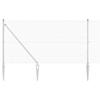VidaXL Welded Wire Fence with 13 Picket Posts 1x25 M Galvanized Steel 3351961