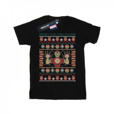 Mens Iron Man Get Your Jingle On Fair Isle T-Shirt