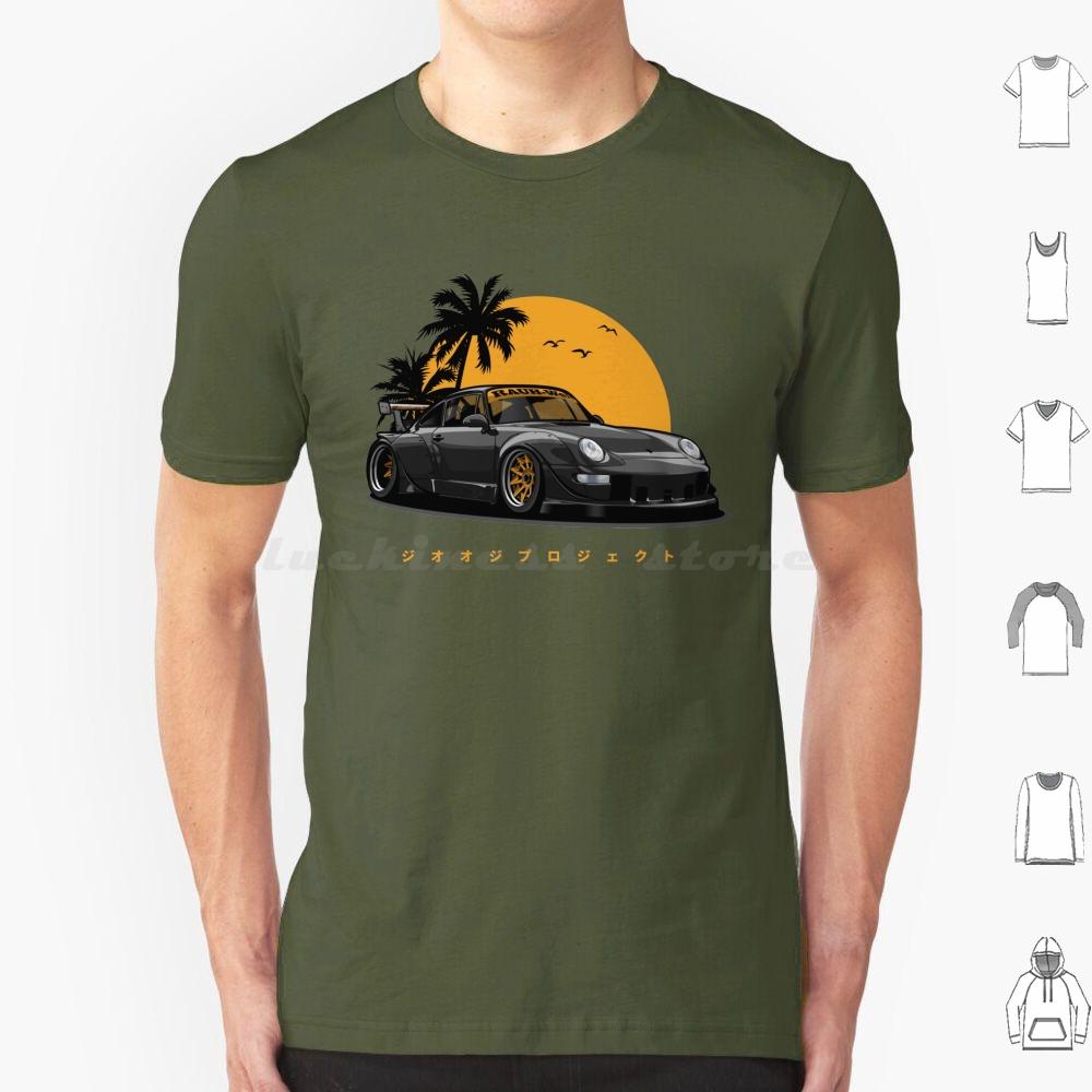 Rwb 993 Special Color Edition BlackGold Exclusive T Shirt 6xl Cotton Cool Tee Automotive Car Vehicle Sports Fast Speed