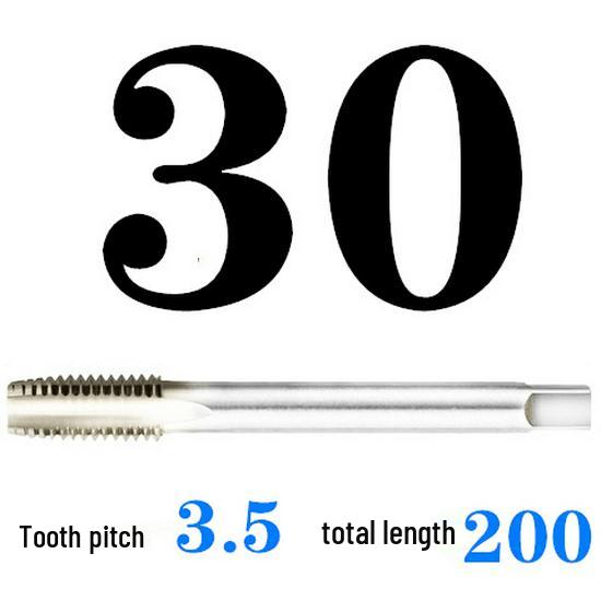 Extended Shank Fine Thread Tap for Hand and Machine Use, Non-standard Sizes M4-M24