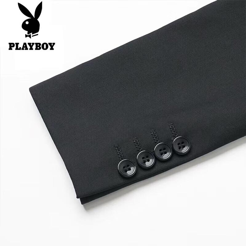 PLAYBOY Men's Slim Fit Business Formal Suit Set