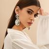 IngeSight.Z Vintage Gold Color Hat Shaped Pendant Drop Earring Women 2026 Exaggerated Thick Metal Earring Party Jewelry Gift New