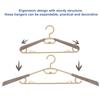 10pcs Extend Hangers Traceless No-Slip Clothes Durable Strong Clothes Hangers Rack Extra Wide Household Space Saver For Bedroom