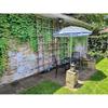 Green Leaves Brick Stone Wall Backdrop Vine Spring Garden Nature Greenery Banner Background Wedding Birthday Party Decoration