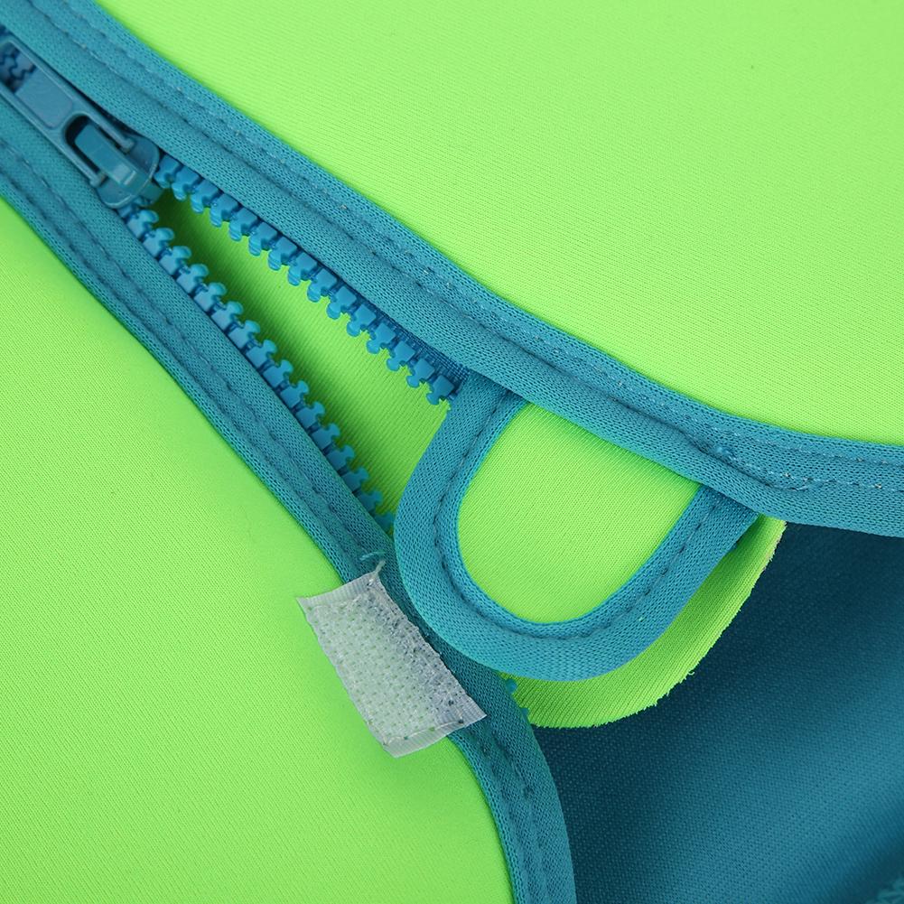 Neoprene Unisex Children Life Jacket Buoyancy Swim Trainer Floating Safety Vest for Drifting SwimmingGreen M