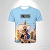 One Piece Luffy Gear 5 Manga Style 3D Printed T-Shirt Summer Casual Anime Tee Adults and Men's Sport Shirts