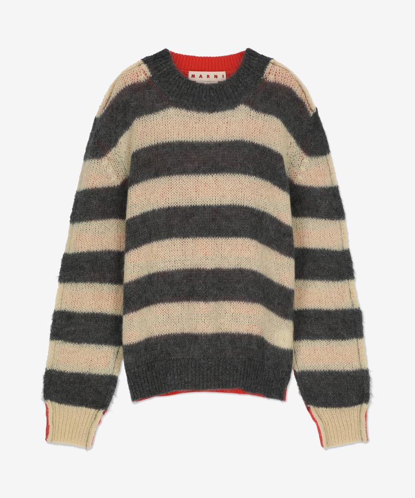 MARNI Striped Sweater - Black:White / Gcmg0204Q0Ufu185Mxn38