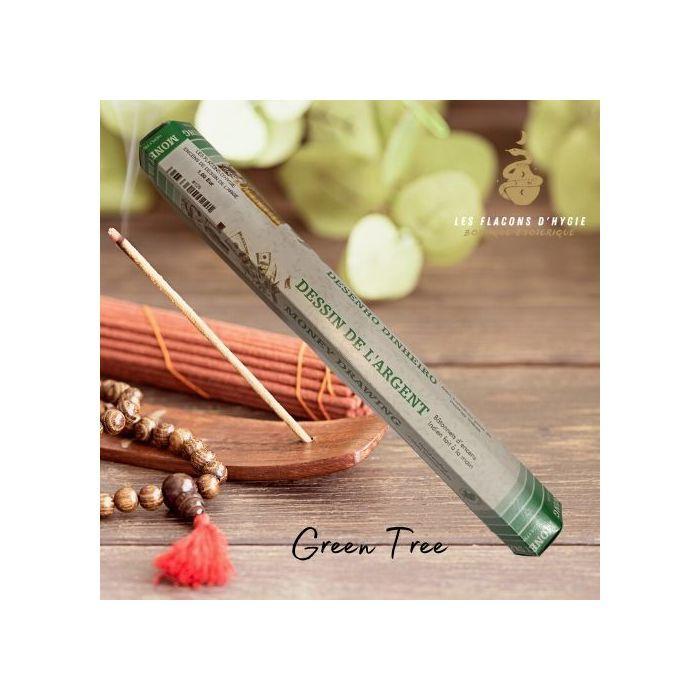 Bougeoir - Photophore - Bougie - Senteur &gt; Encens - Encens Green Tree Dessin d'argent - - Green Tree