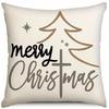 Home Decor Christmas & Winter Themed Decorative Pillows Pattern Cushion Cover Suitable For Sofa Bedroom Car Pillow Cover