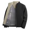 Men’s Light Luxury Double-Layer Business Casual Jacket - Stand-Up Collar, Solid Color, Suitable for Spring and Autumn