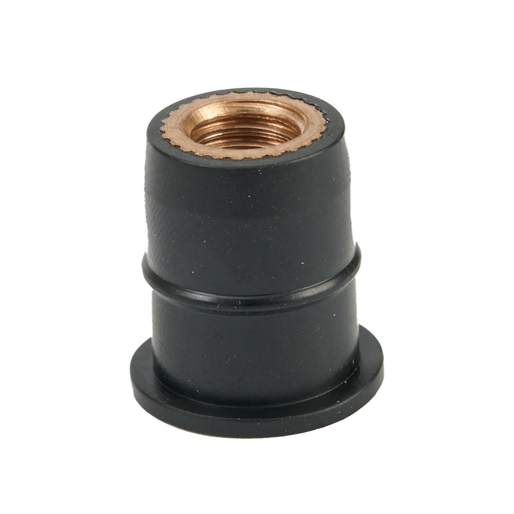Damper Panel Nuts Fixing 6mm Replaces Replacement 10PCS / KIT Rubber + Brass