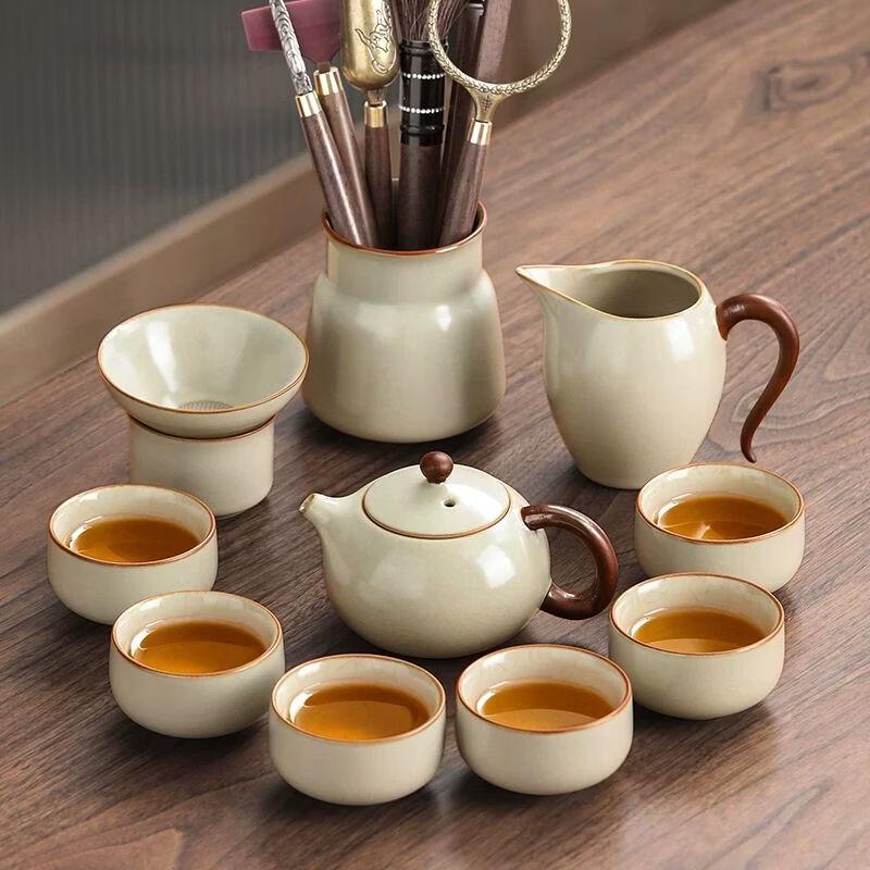 Anmu Ru Kiln Ceramic Kung Fu Tea Set