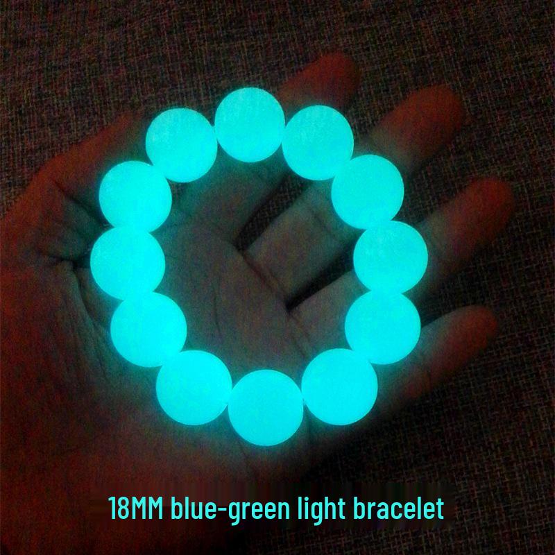 Świecąca w ciemności bransoletka dla par - Fluorescencyjny kamień Nocna Perła dla mężczyzn i kobiet