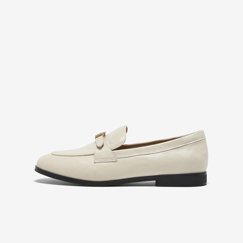 BASTO British Slip-On Loafers Women Single Shoes